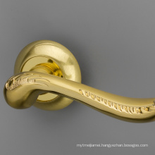 Eastern Europe vintage chrome knurled gold door handle